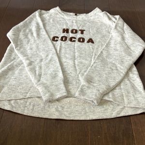 Lou and Grey Hot Cocoa sweatshirt-EUC!